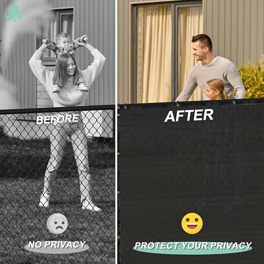 Outdoor Balcony Privacy Screen with Grommets