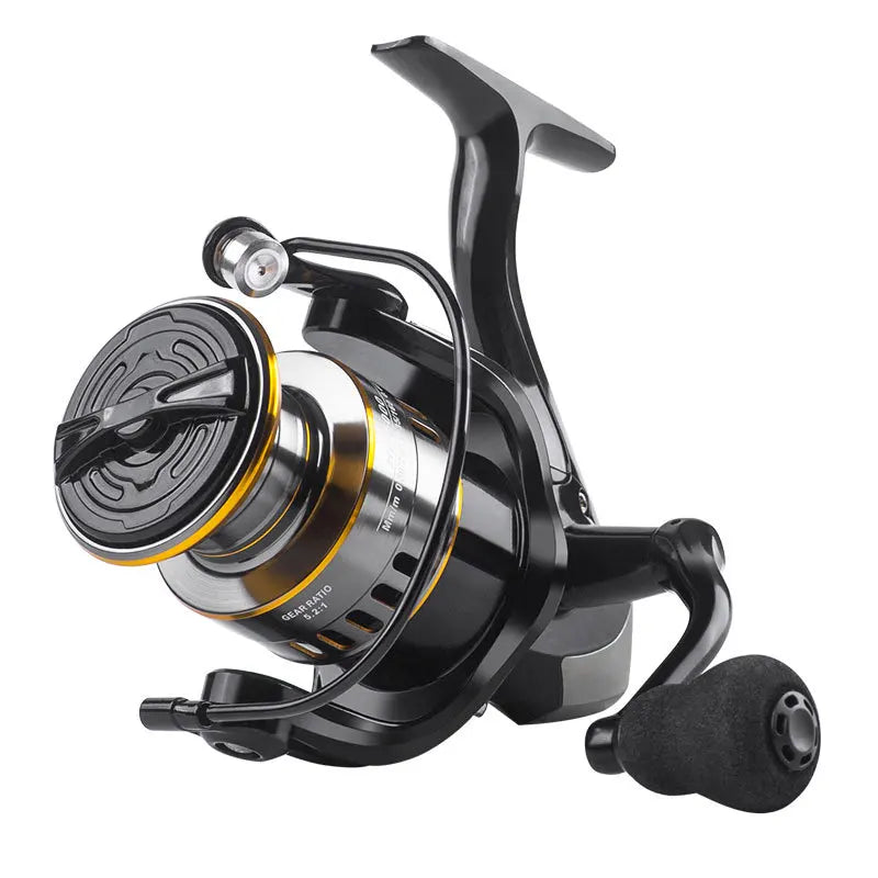 Two-Hand Rotating Fishing Reel HE1000-7000 Series – 5.2:1 Gear Ratio