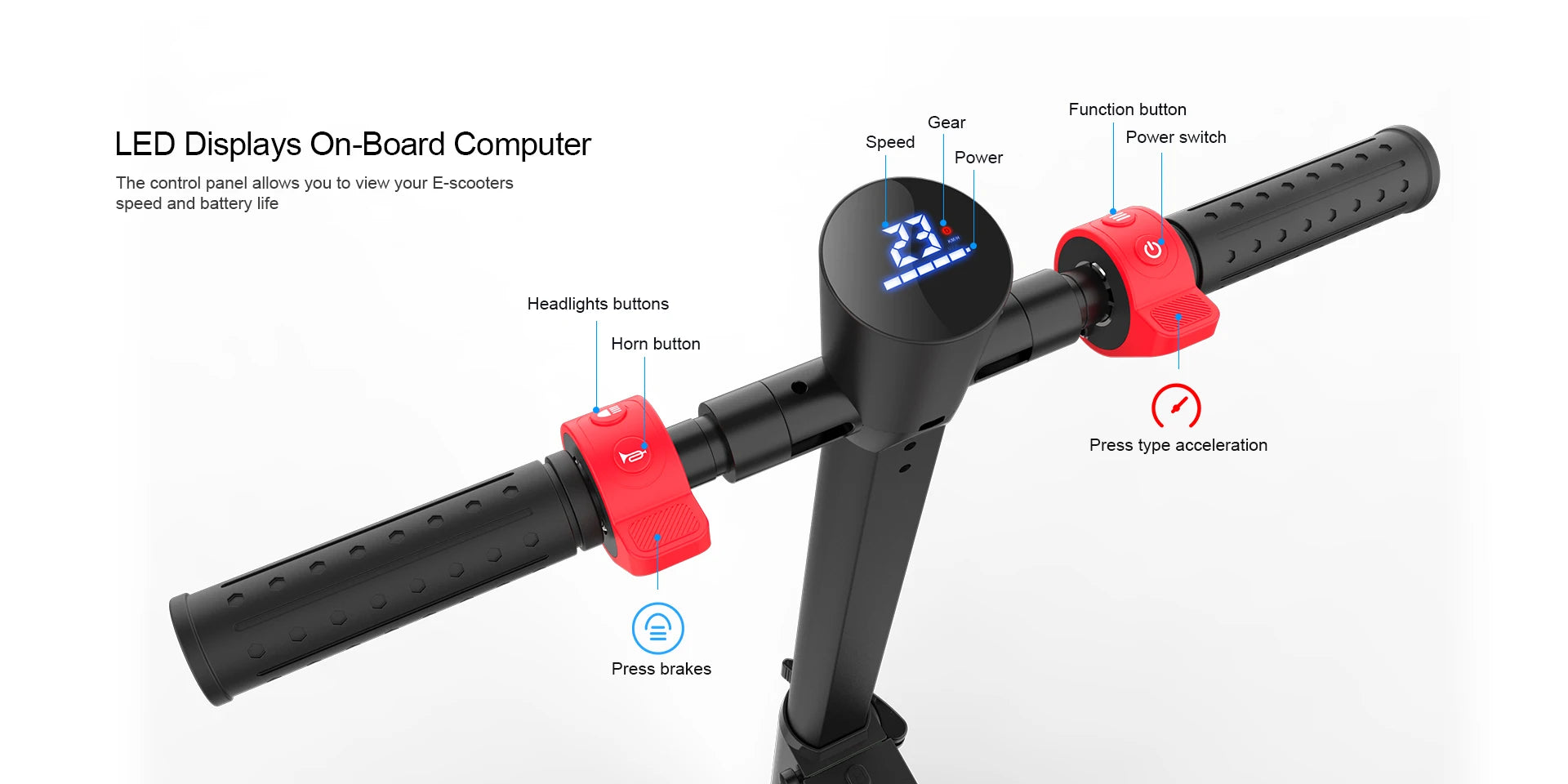 HX Foldable 350W Electric Scooter