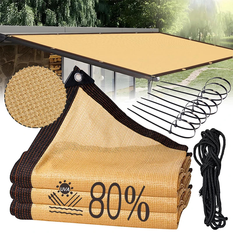 Waterproof Sunshade Net with UV Protection for Garden & Patio