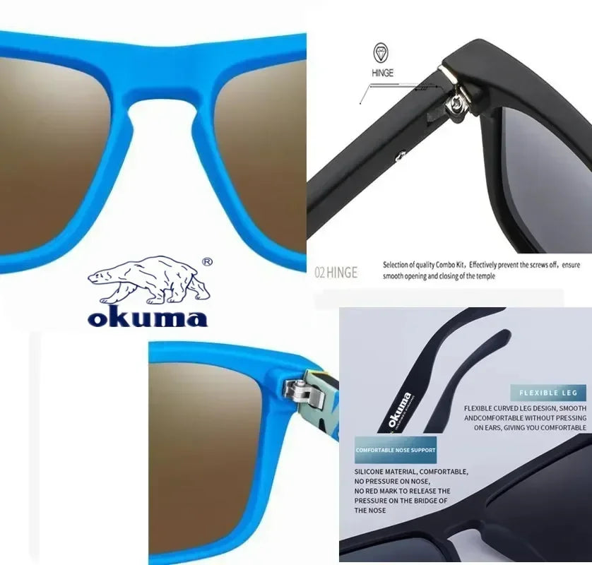 Okuma Polarized UV400 Sunglasses – Outdoor Sports Eyewear for Men & Women
