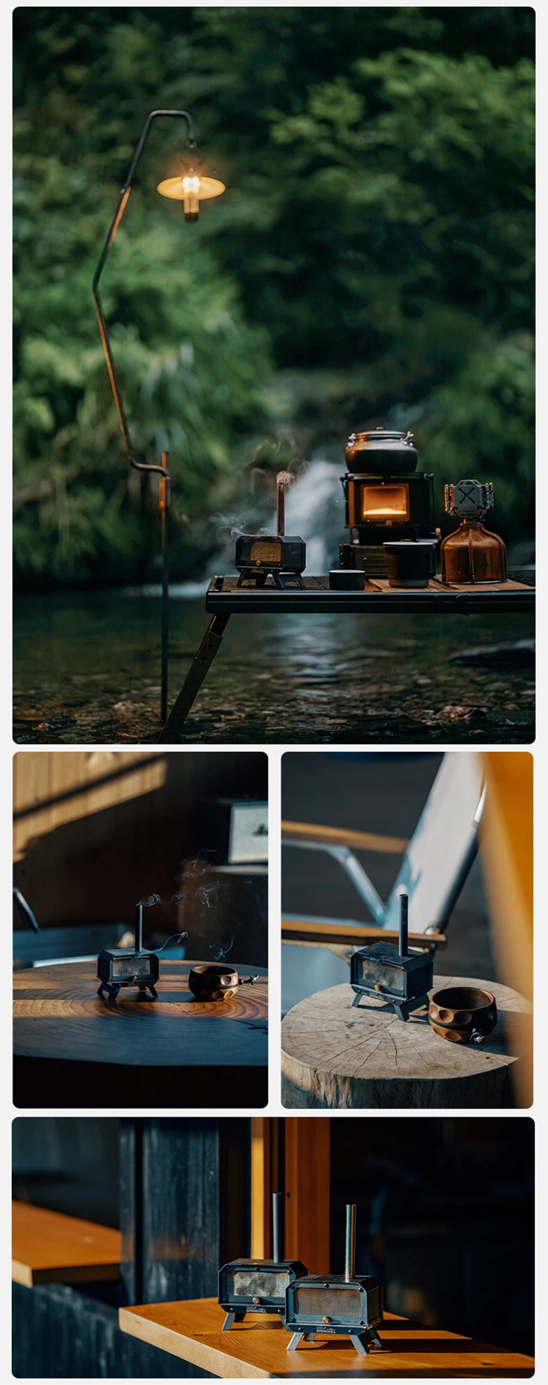 Goout Springhill Mini Woodstove – Portable Camping & Incense Burner