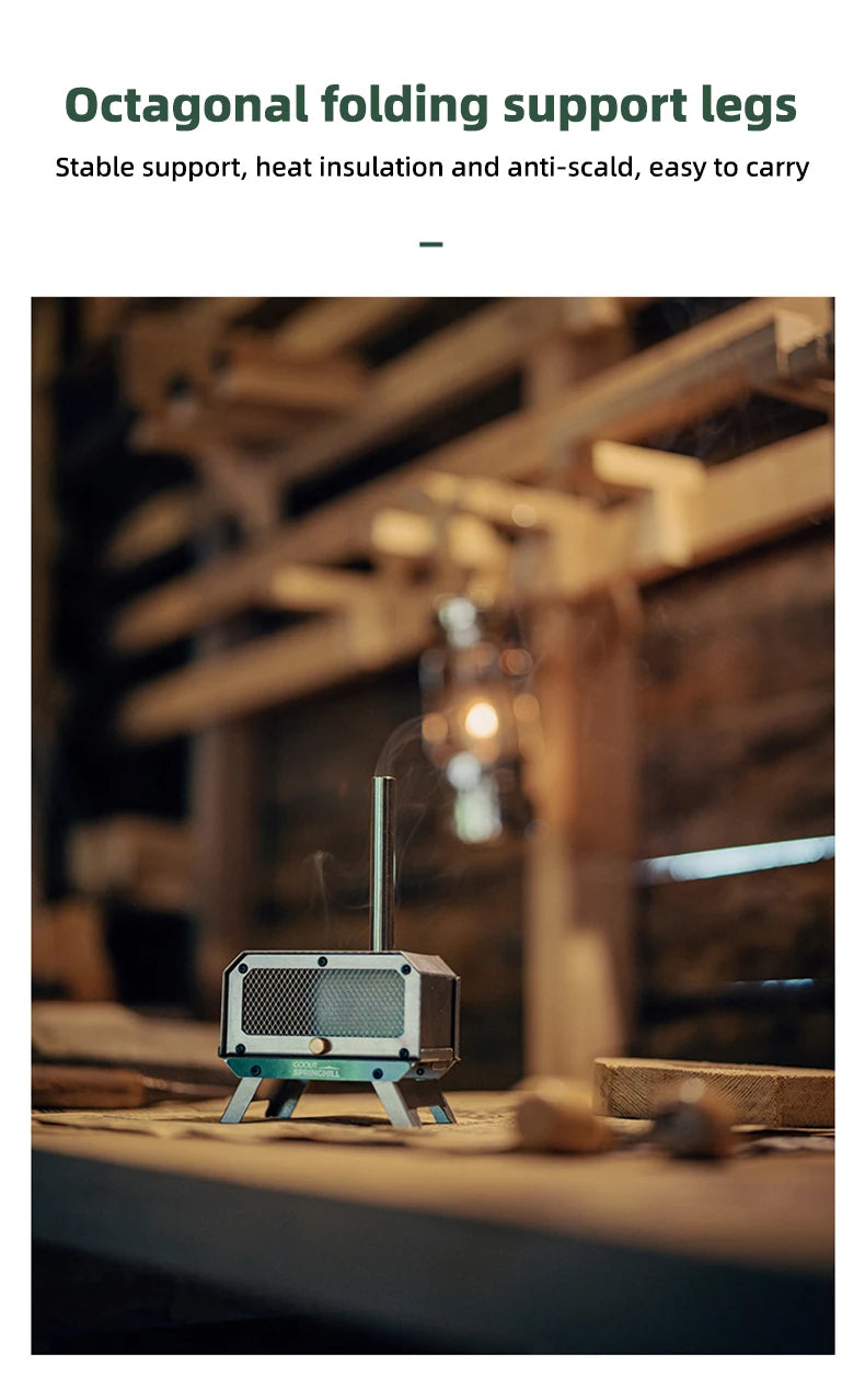 Goout Springhill Mini Woodstove – Portable Camping & Incense Burner