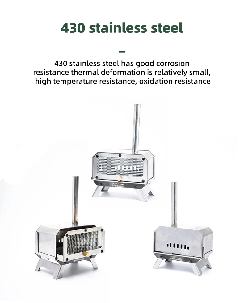 Goout Springhill Mini Woodstove – Portable Camping & Incense Burner
