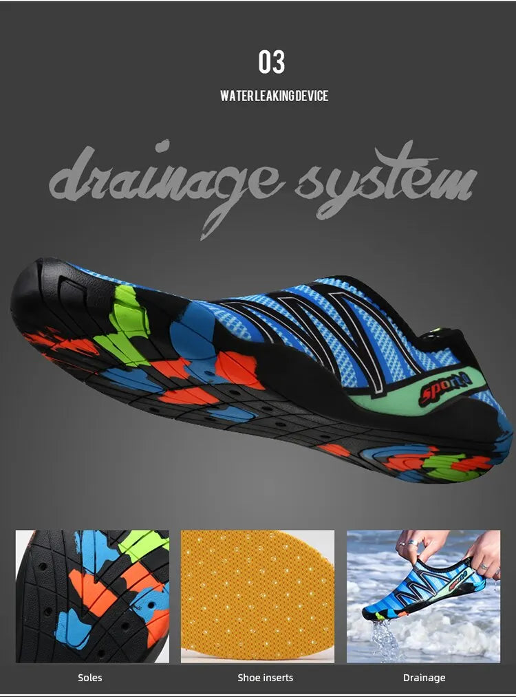 Feslisho Unisex Quick-Dry Water Shoes – Aqua Beach Sneakers