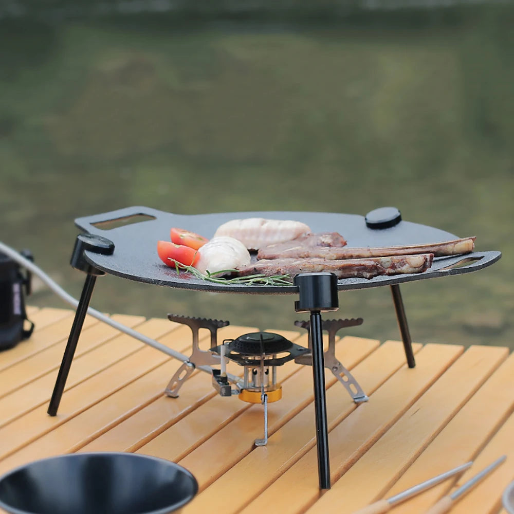 Outdoor Camping BBQ Tripod Grill Rack with Chain