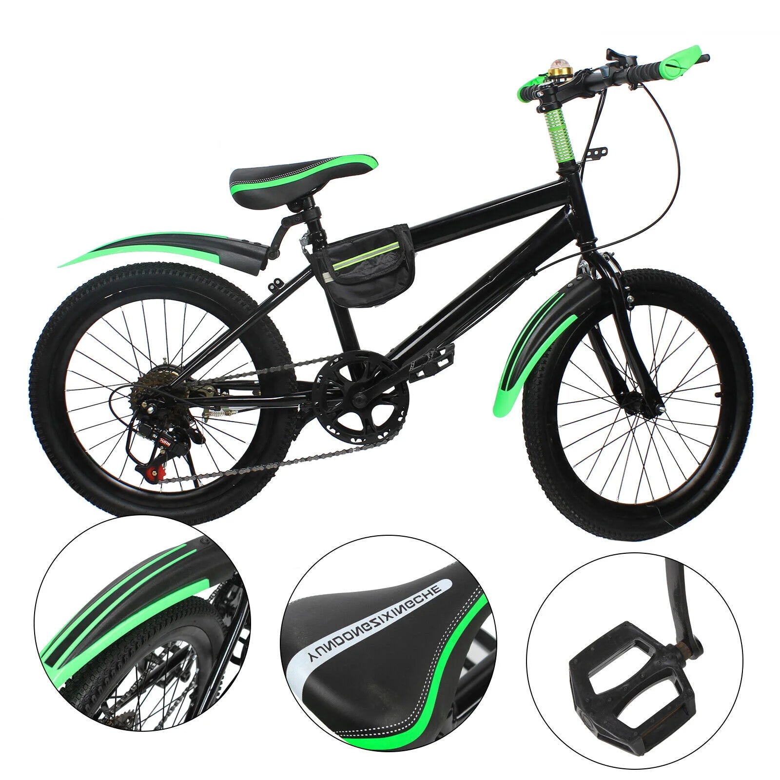 20" Kids Mountain Bike with 7-Speed Gears & Adjustable Seat