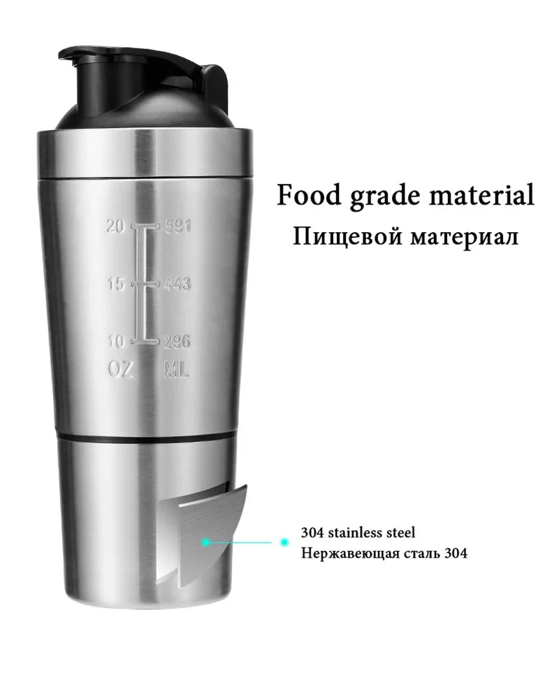 Stainless Steel Vacuum Sports Shaker Bottle – Double Layer