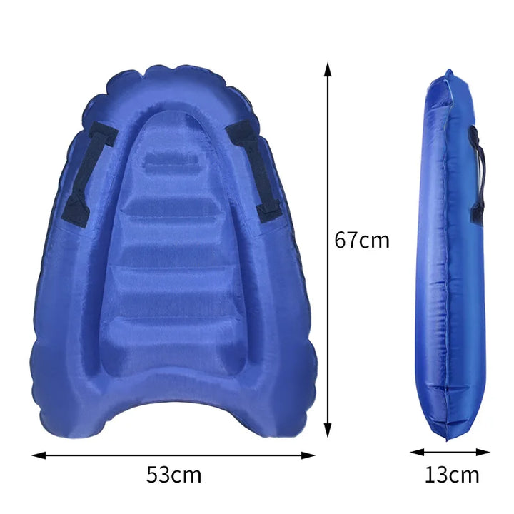 Oxford Cloth Inflatable Floating Bed – Surfboard Style Swimming Float