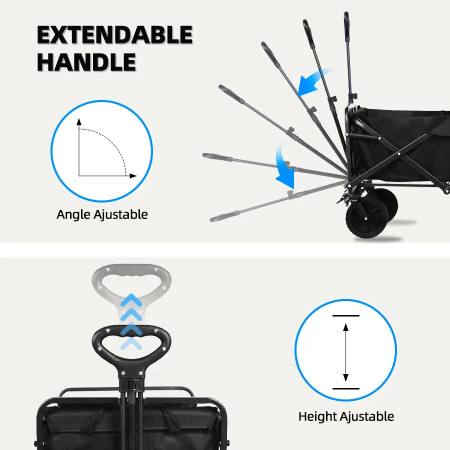 Heavy-Duty Folding Outdoor Utility Wagon