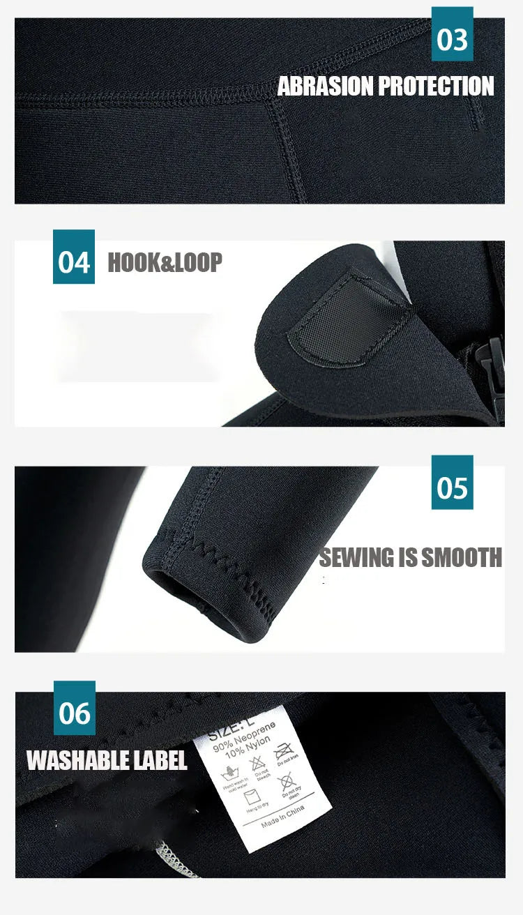 3MM Neoprene Wetsuit for Men – Full Body Diving & Surfing Suit