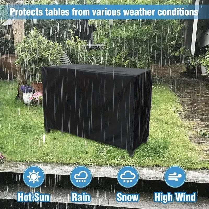Waterproof 54-Inch Outdoor Prep Table Cover – Heavy Duty 420D BBQ Cover for Keter Unity XL Portable Cabinet