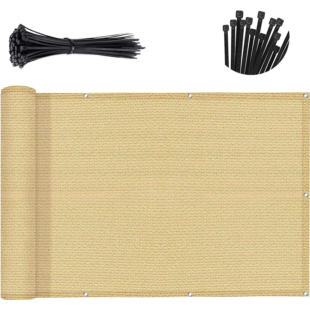 Outdoor Balcony Privacy Screen with Grommets