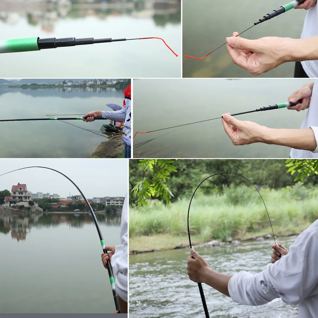 Sougayilang Fiberglass Telescopic Fishing Rod – 2.7m–5.4m Portable, Anti-Bending