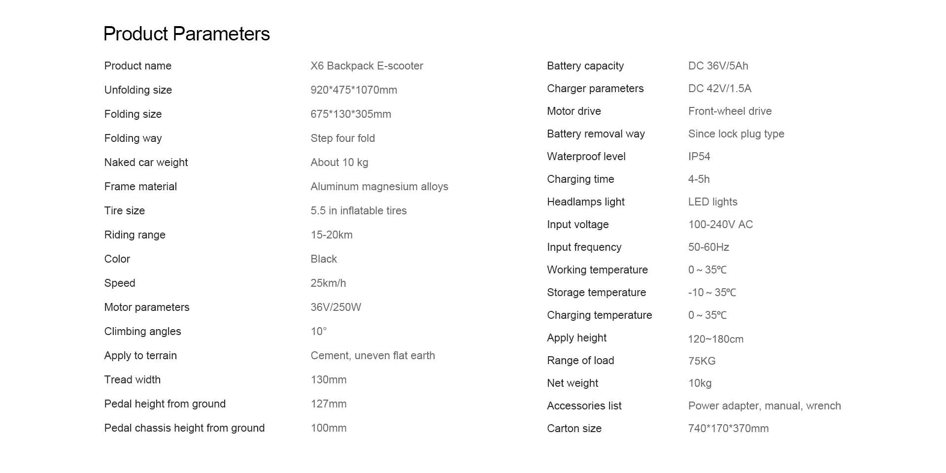HX Foldable 350W Electric Scooter