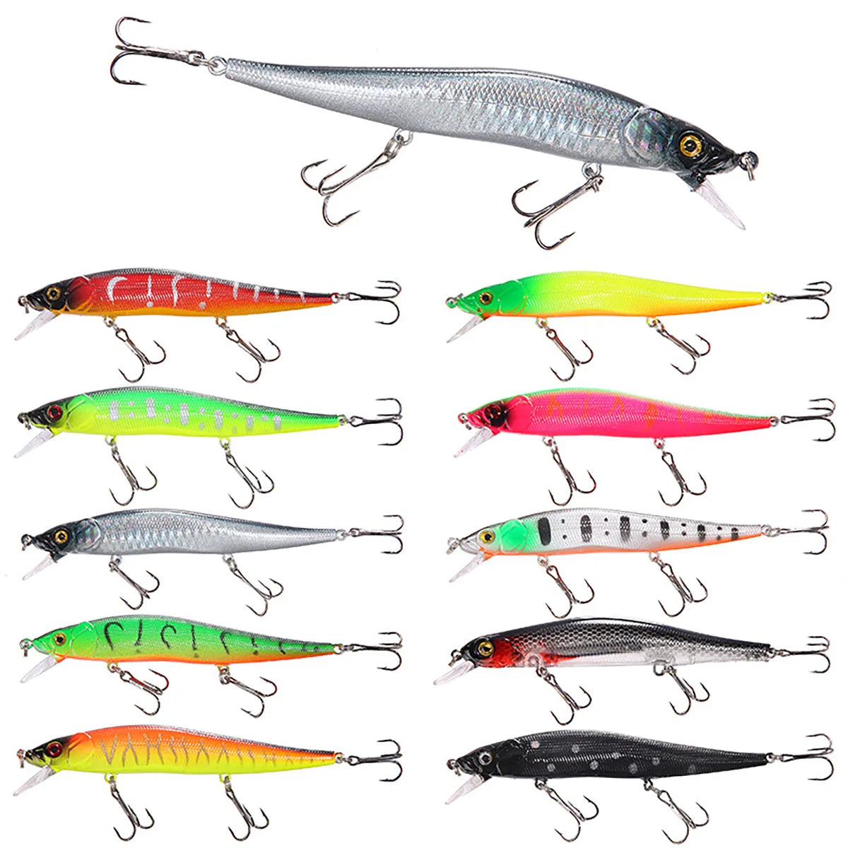 115mm 14g Sinking Minnow Fishing Lure – Hard Bait Crankbait for Bass