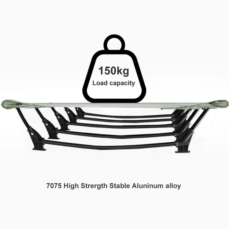WESTTUNE Ultralight Folding Camping Cot – Portable Bed for Hiking & Travel