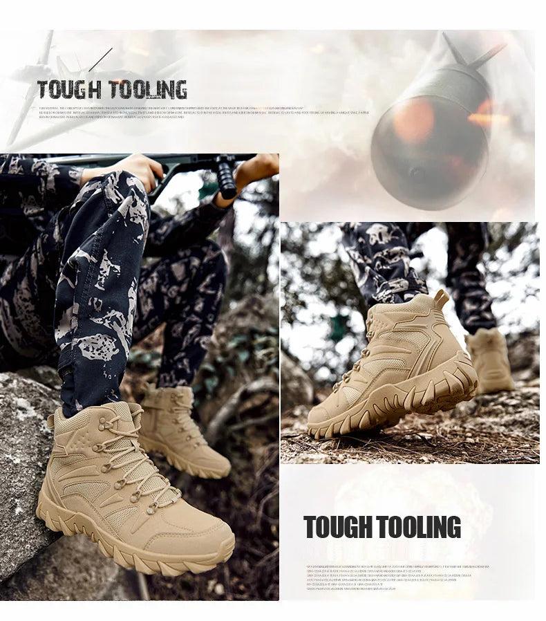 Men’s Tactical Combat Boots – Outdoor Hiking & Hunting