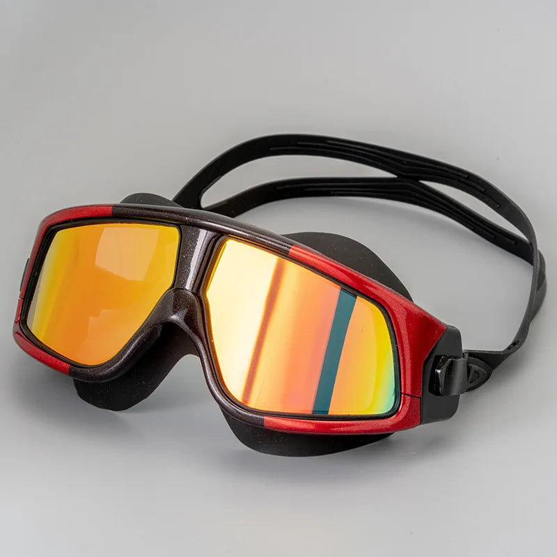 Large Frame HD Anti-fog Swimming Goggles