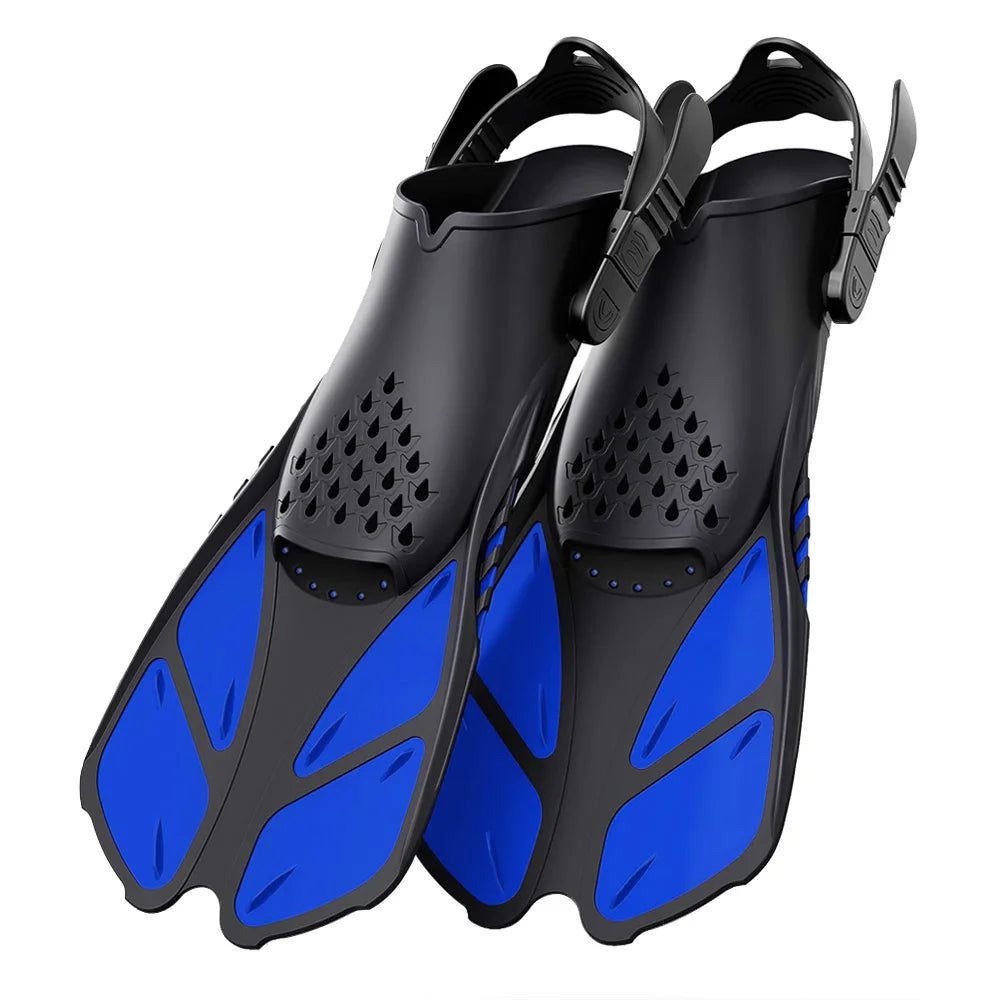 Adjustable Silicone Snorkel Fins – Open Heel Flippers