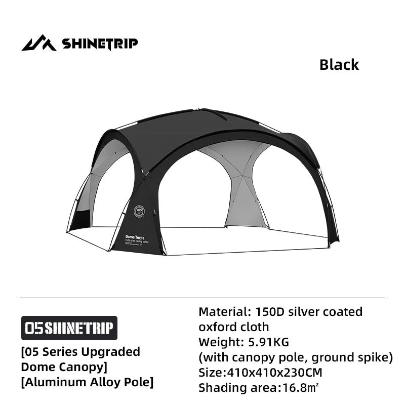 ShineTrip Waterproof Silver-Coated Camping Canopy