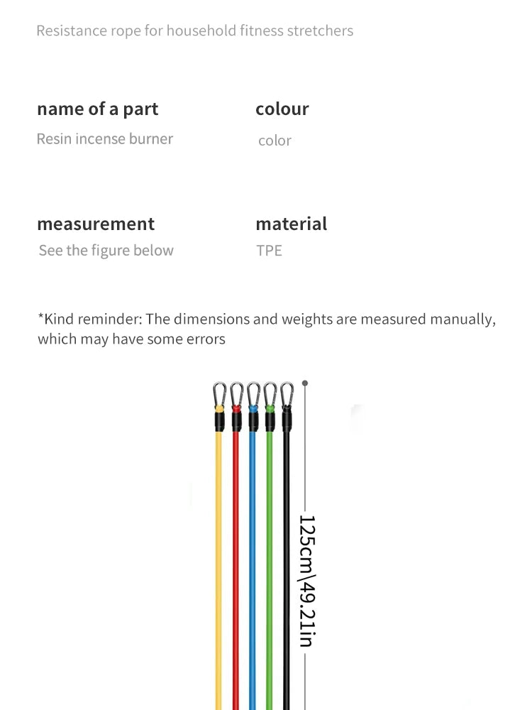 11-Piece TPE Resistance Band Set with Handles & Accessories