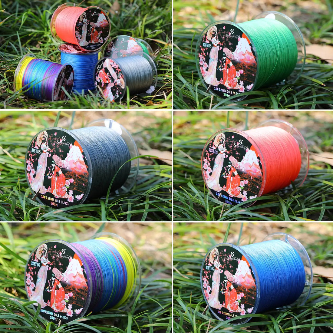 Sougayilang 300M 8-Strand Braided Fishing Line – Multifilament X8