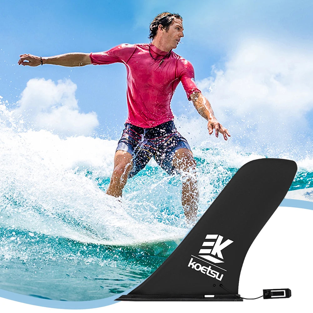 Detachable Longboard Paddle Board Fin – 10 to 4.5 Inch Surfboard Tail Fin