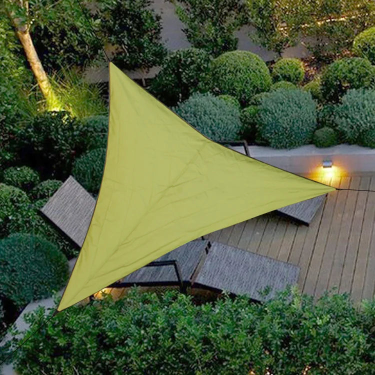 3x3x3M Waterproof Triangle Sun Shade Sail – Outdoor UV Canopy for Backyard, Patio, Camping & Garden