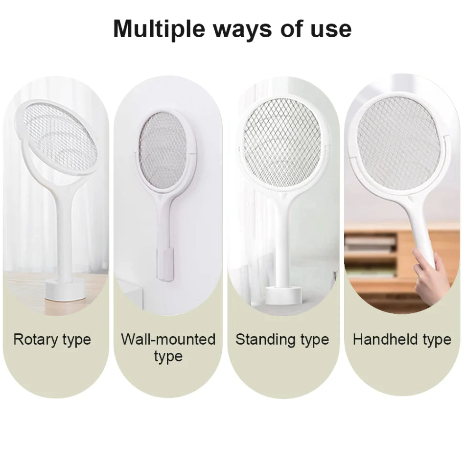 3500V 5-in-1 USB Rechargeable Killer Lamp – Bug Zapper &Mosquito  Swatter