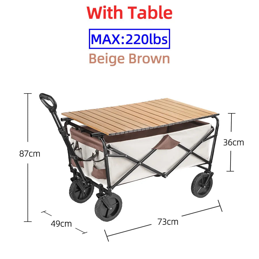 Heavy-Duty Folding Outdoor Utility Wagon