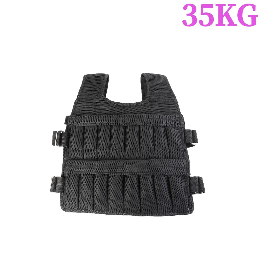 Adjustable Weighted Vest – 3-50KG Fitness Training Jacket