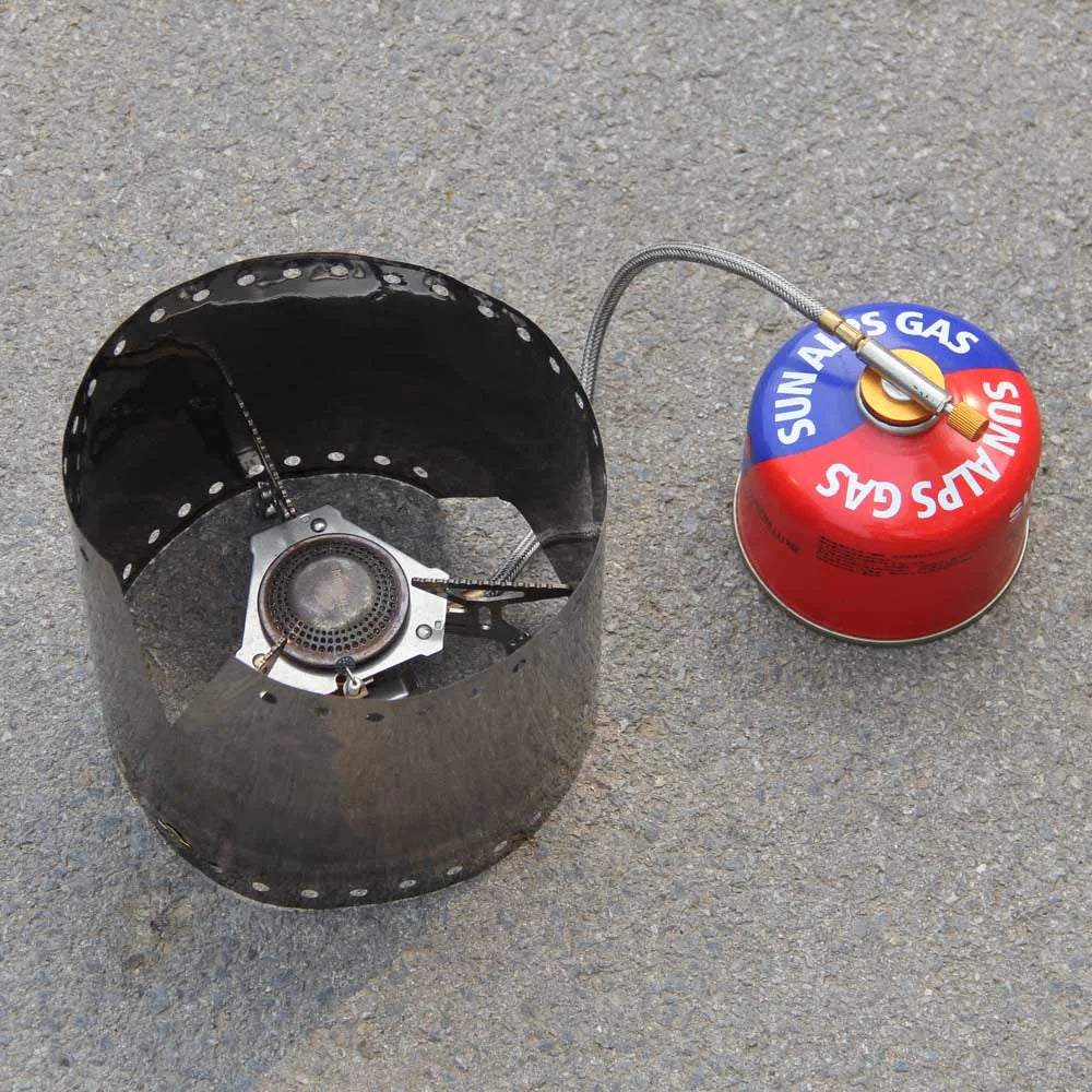 Titanium Camping Stove Windshield – Foldable 15/19cm