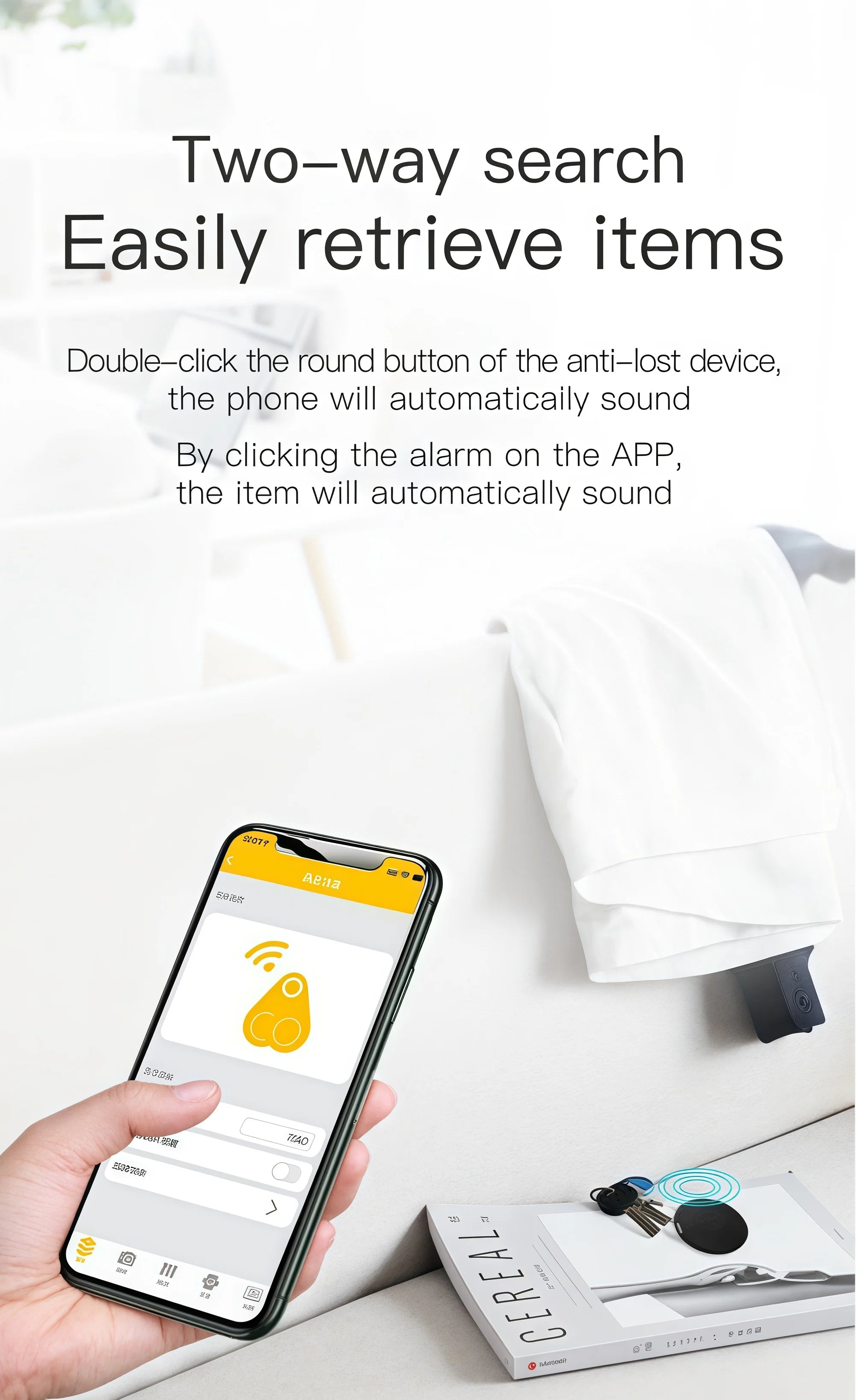 Mini GPS Tracker – Bluetooth Anti-Lost Device for Keys, Wallet & Kids