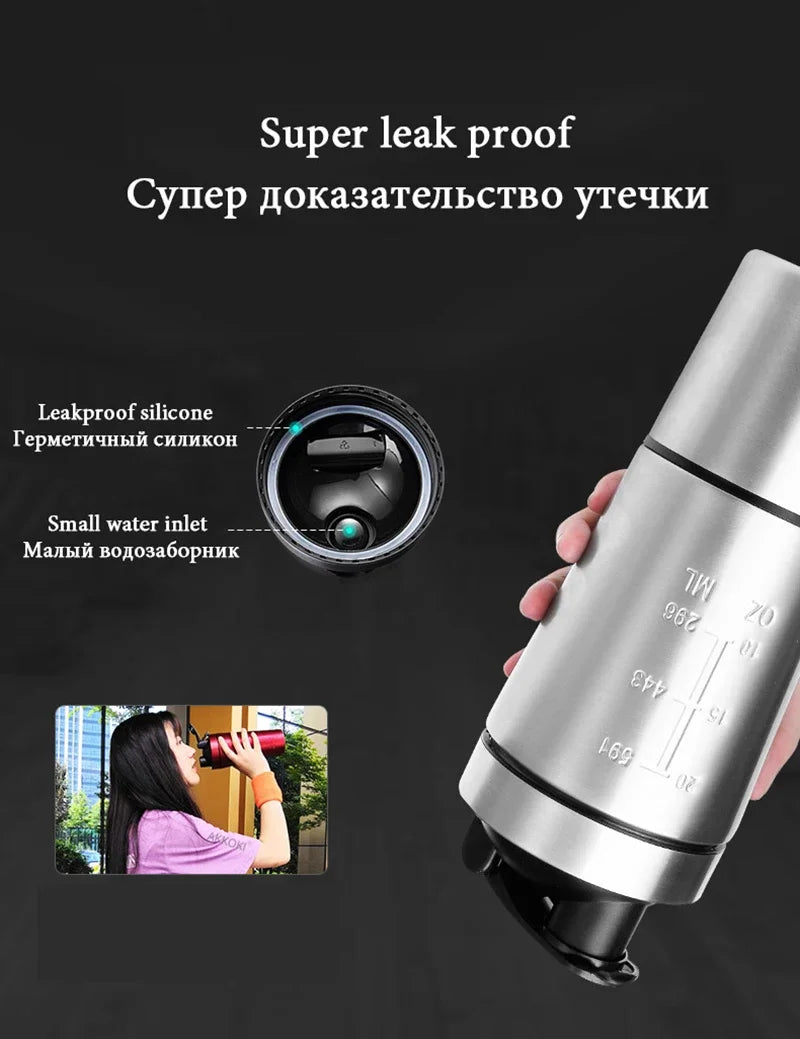 Stainless Steel Vacuum Sports Shaker Bottle – Double Layer