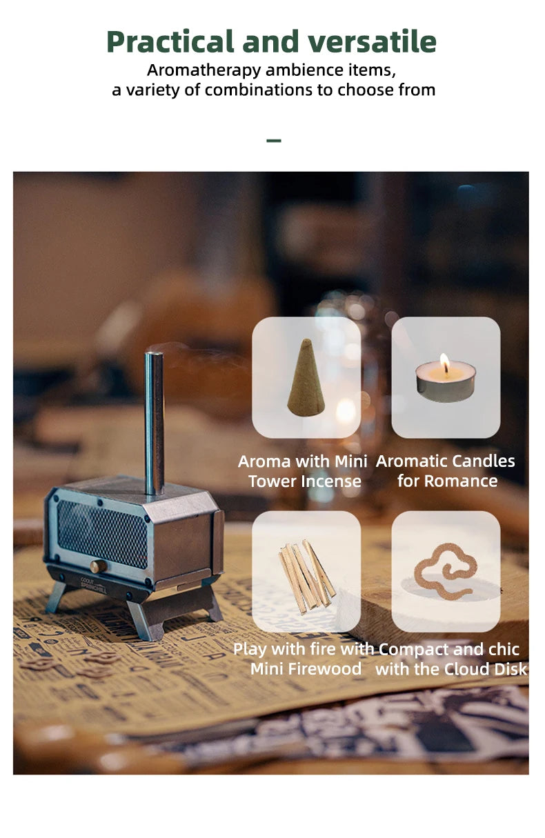 Goout Springhill Mini Woodstove – Portable Camping & Incense Burner
