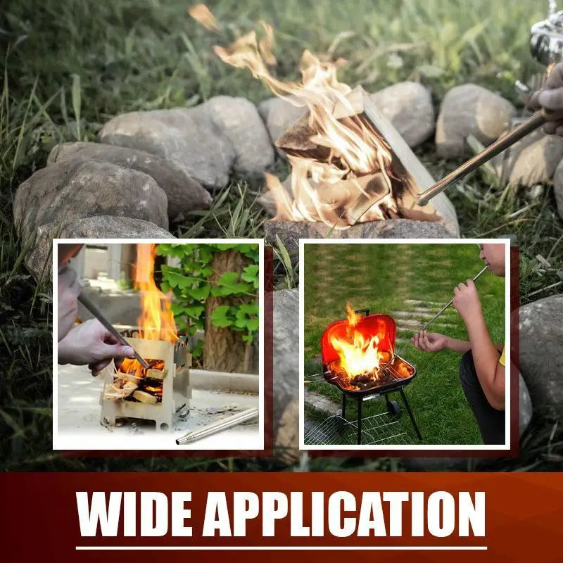 Collapsible Fire Blowing Tube – Compact Outdoor Fire Starter Tool