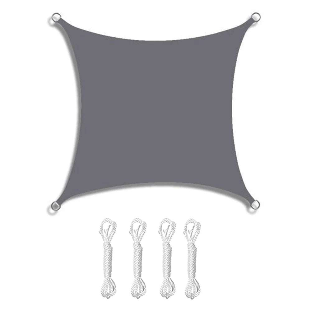 Large Waterproof Rectangle Sun Shade Sail for Outdoor Use