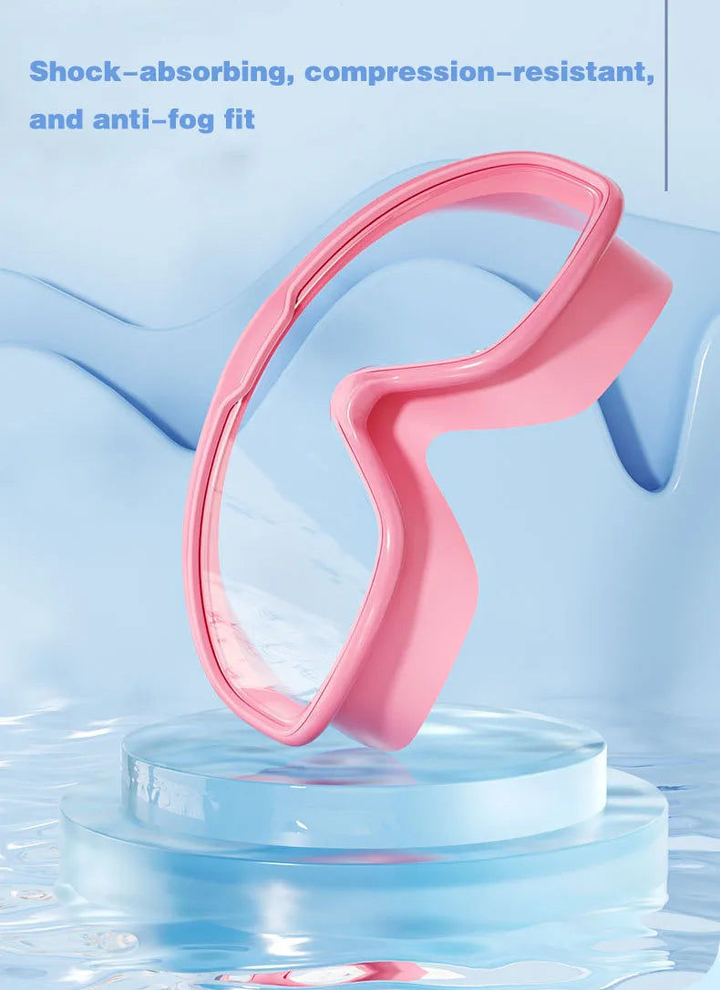 Large Frame Waterproof HD Swimming Goggles with Earplugs – For Adults & Kids