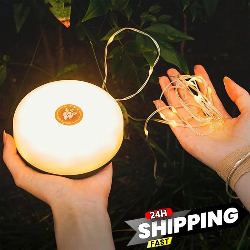 10M Waterproof LED Camping Lamp Strip – Outdoor Garden & Tent Decoration