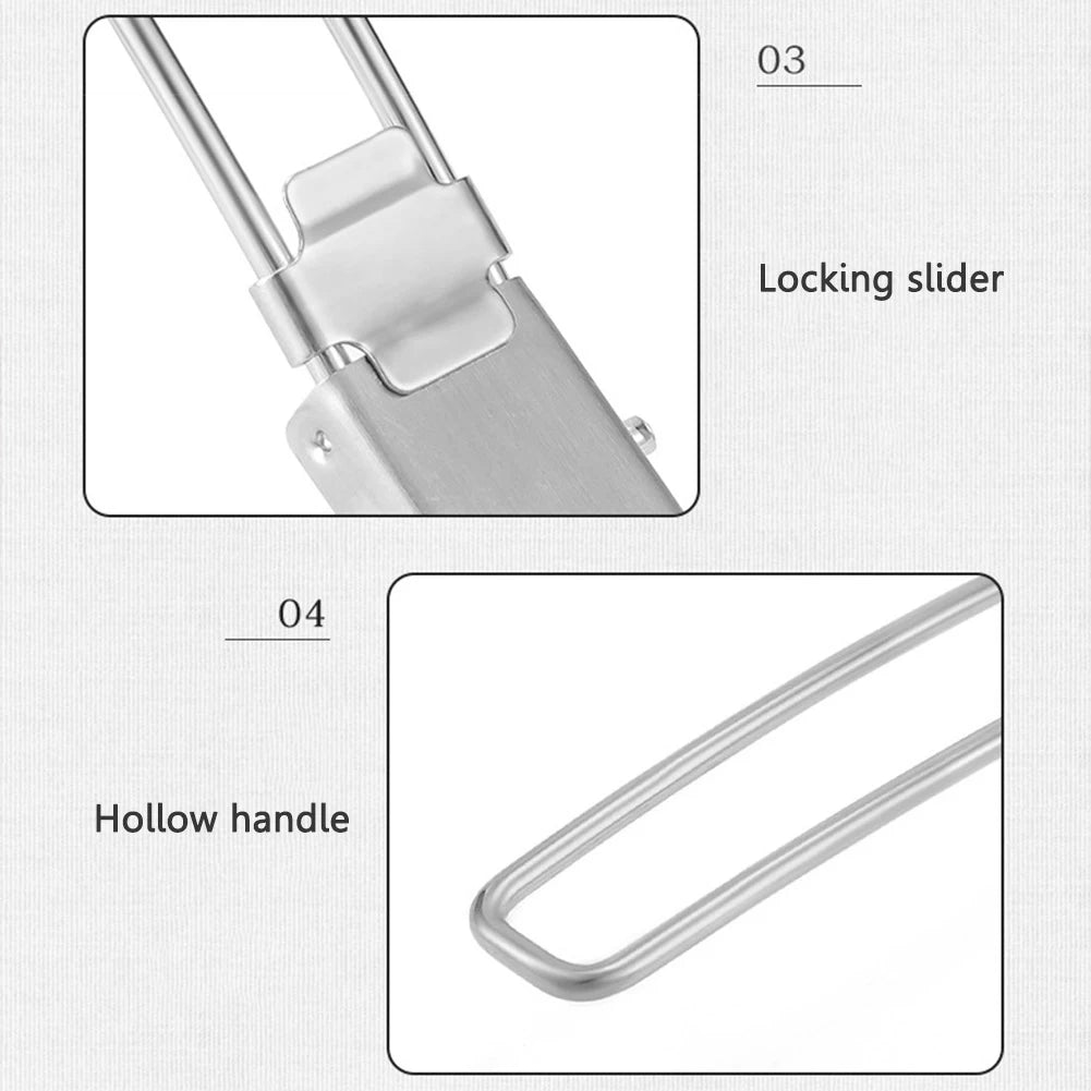 Folding Spatula Spoon – Stainless Steel Outdoor Cooking Tool