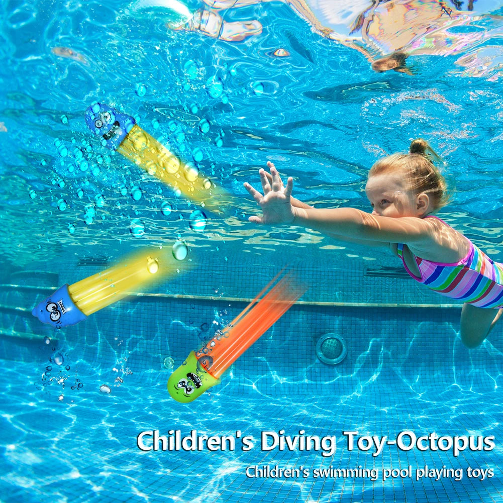 Kids Underwater Diving Toy Set – Cartoon Pool Throwing Game Toys