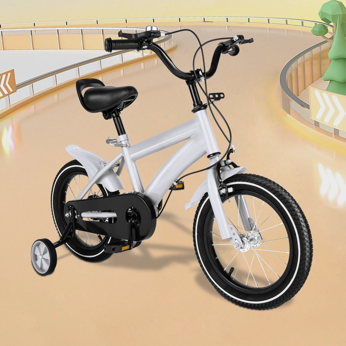 14-Inch Kids Bike with Training Wheels – Adjustable Bicycle for Boys & Girls Ages 2–5