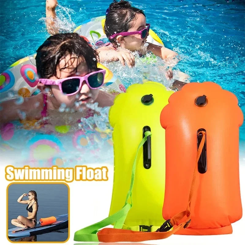 Inflatable Swim Buoy Dry Bag – Towable Waterproof Safety Float