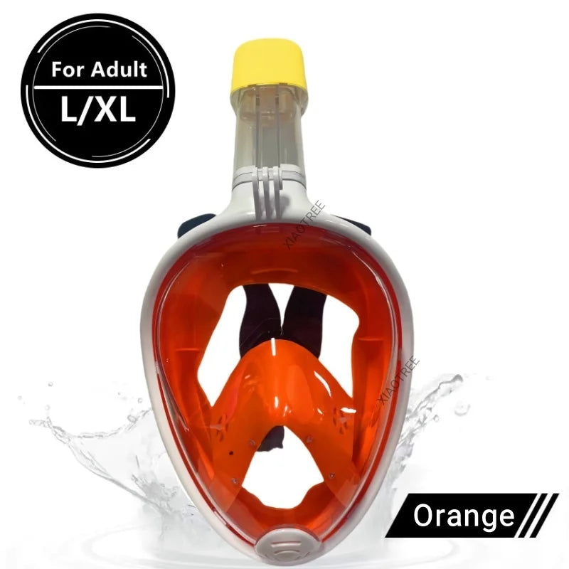 Full-Face Anti-Fog Diving Mask – Waterproof Snorkeling Gear for Adults & Kids