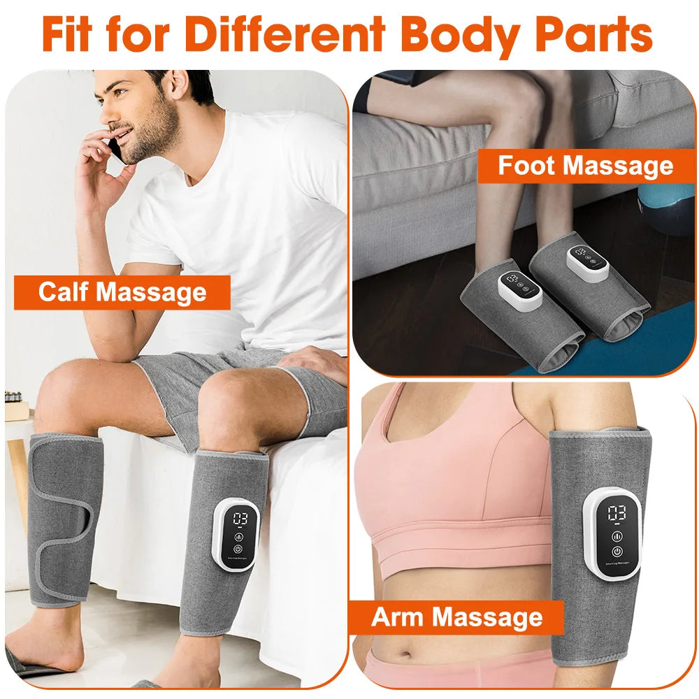 Electric Leg Massager – 3-Speed Hot Compress