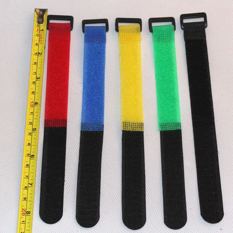 10pcs Reusable Fishing Rod Tie Holder Straps with Hook & Loop