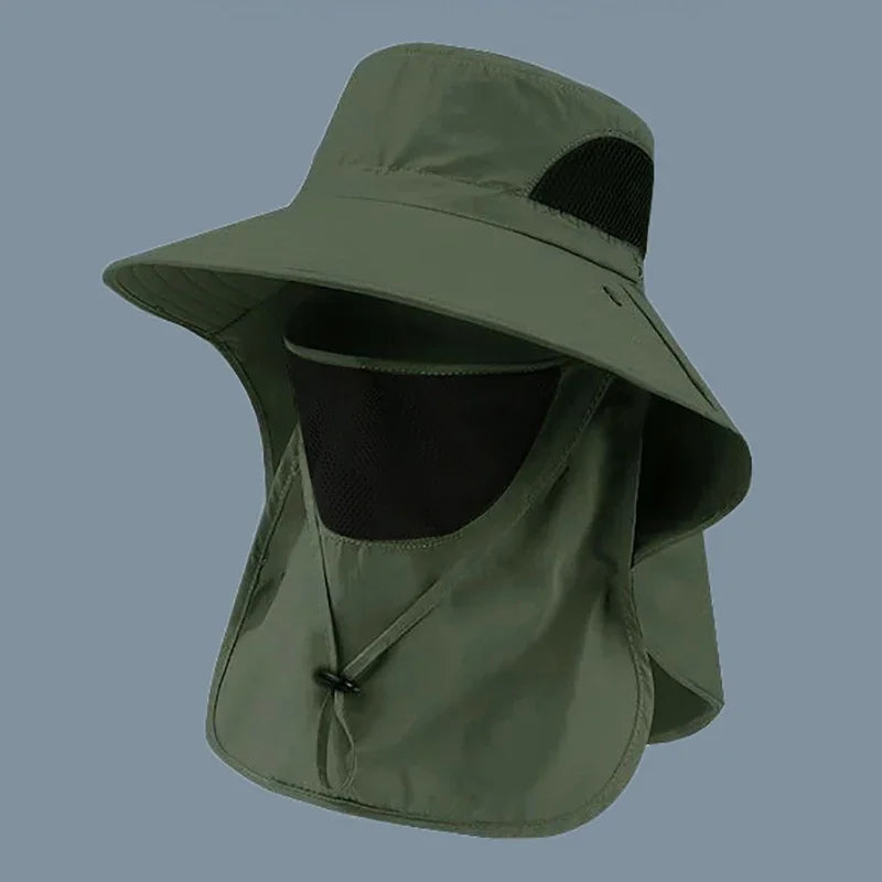 UV Protection Summer Sun Hat with Neck Flap – Unisex Outdoor Cap