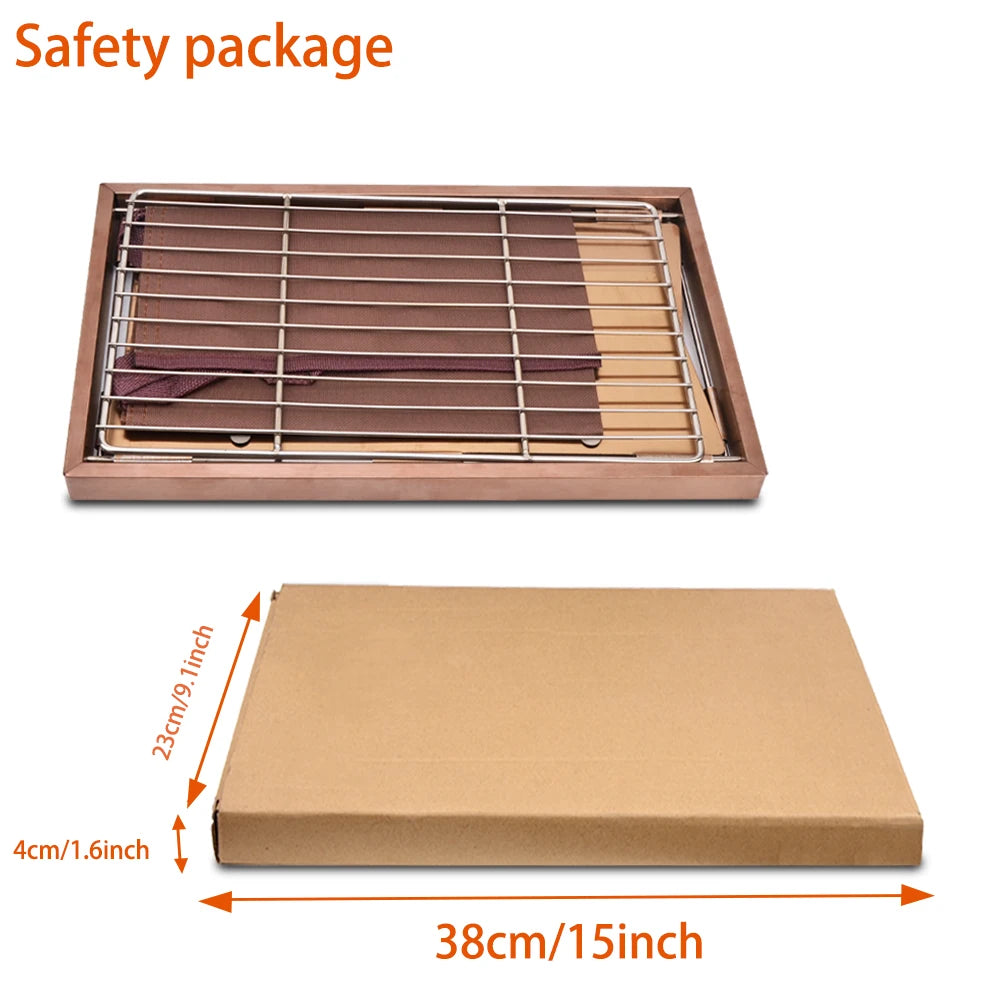Folding IGT Wood Camping Table – Portable BBQ & Grill Table