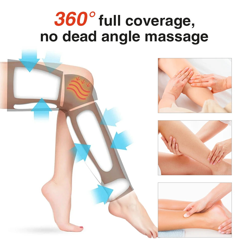 Electric Leg Massager – 3-Speed Hot Compress